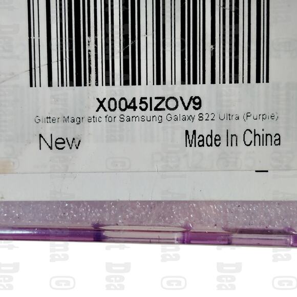 Magnetic Case - For Samsung Galaxy S22 Ultra - Glitter Purple, Shockproof - Picture 4 of 4